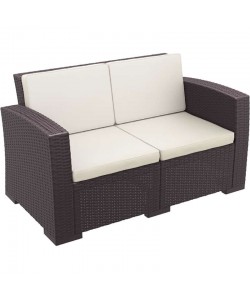 MONACO BROWN 2ΘΕΣΙΟΣ ΚΑΝΑΠΕΣ ΜΕ ΜΑΞ. ΠΟΛ/ΝΙΟΥ 140Χ79Χ79εκ.