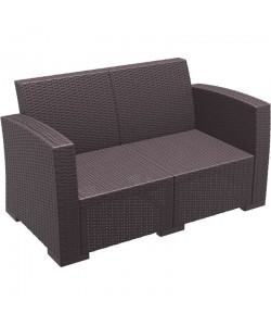 MONACO BROWN 2ΘΕΣΙΟΣ ΚΑΝΑΠΕΣ ΠΟΛ/ΝΙΟΥ 140X79X79εκ.