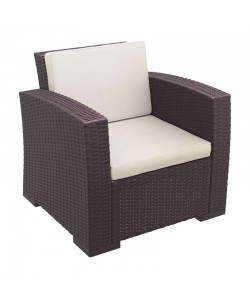 MONACO BROWN ΠΟΛΥΘΡΟΝΑ ΜΕ ΜΑΞΙΛΑΡΙ ΠΟΛ/ΝΙΟΥ 82Χ79Χ79εκ.