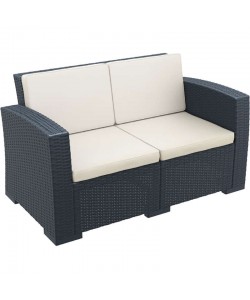 MONACO DARK GREY 2ΘΕΣ.ΚΑΝΑΠΕΣ ΜΕ ΜΑΞ. ΠΟΛ/ΝΙΟΥ 140Χ79Χ79εκ.