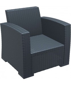 MONACO DARK GREY ΠΟΛΥΘΡΟΝΑ ΠΟΛ/ΝΙΟΥ 82X79X79εκ.