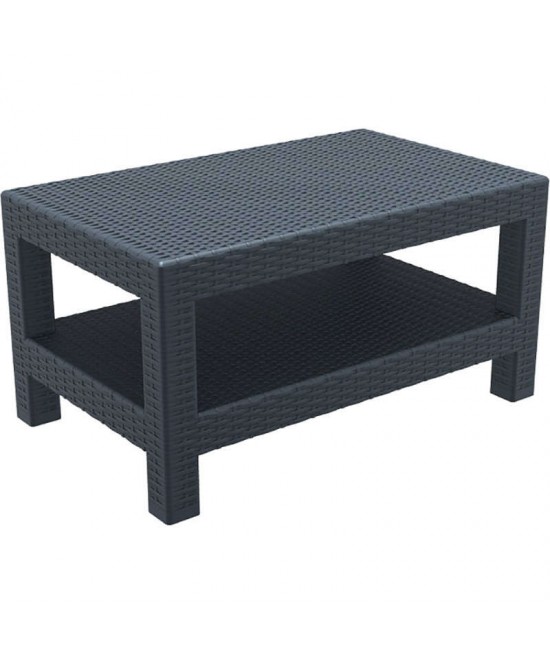 MONACO DARK GREY ΤΡΑΠΕΖΙ 92Χ57Χ45εκ. ΠΟΛ/ΝΙΟΥ