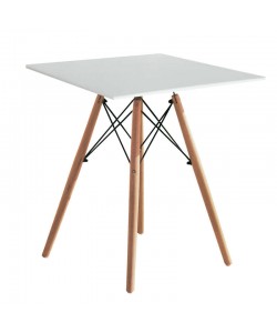 RANDY OFF WHITE 70X70Χ72εκ. ΤΡΑΠΕΖΙ ΞYΛO/MDF