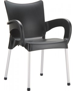 ROMEO BLACK ΠΟΛ/ΝΑ ΠΟΛ/ΝΙΟΥ/ΑΛΟΥΜ. 58Χ53Χ83εκ.