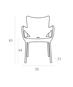 ROMEO BLUE ΠΟΛ/ΝΑ ΠΟΛ/ΝΙΟΥ/ΑΛΟΥΜ. 58Χ53Χ83εκ.