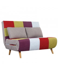 SARA PATCHWORK ΥΦΑΣΜΑ ΚΑΝΑΠΕΣ/ΚΡΕΒΑΤΙ 120Χ89Χ87εκ.