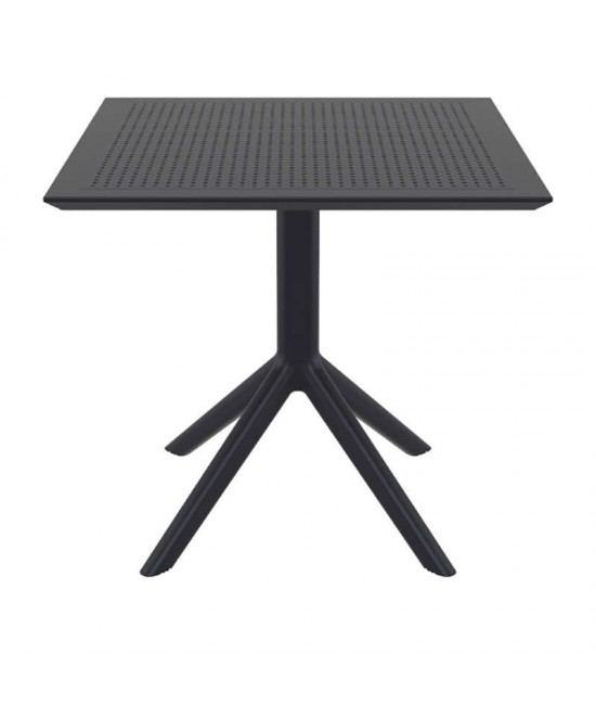 SKY BLACK 80X80X74εκ. ΤΡΑΠΕΖΙ ΠΟΛ/ΝΙΟΥ