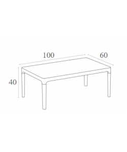 SKY DARK GREY 100Χ60Χ40εκ. ΤΡΑΠΕΖΙ ΠΟΛ/ΝΙΟΥ