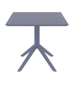 SKY DARK GREY 80X80X74εκ. ΤΡΑΠΕΖΙ ΠΟΛ/ΝΙΟΥ