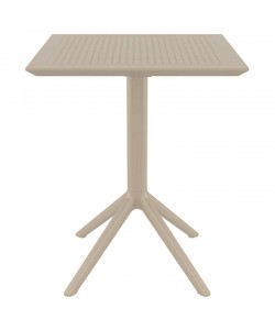 SKY TAUPE 60Χ60X74εκ. ΤΡΑΠΕΖΙ ΠΤΥΣ/ΝΟ ΠΟΛ/ΝΙΟΥ