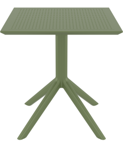 SKY OLIVE GREEN 70X70X74εκ. ΤΡΑΠΕΖΙ ΠΟΛ/ΝΙΟΥ