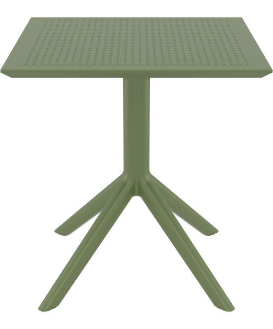SKY OLIVE GREEN 70X70X74εκ. ΤΡΑΠΕΖΙ ΠΟΛ/ΝΙΟΥ