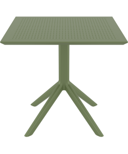 SKY OLIVE GREEN 80X80X74εκ. ΤΡΑΠΕΖΙ  ΠΟΛ/ΝΙΟΥ