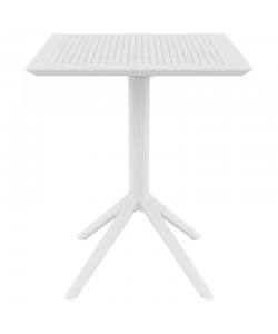 SKY WHITE 60Χ60X74εκ. ΤΡΑΠΕΖΙ ΠΤΥΣ/ΝΟ ΠΟΛ/ΝΙΟΥ