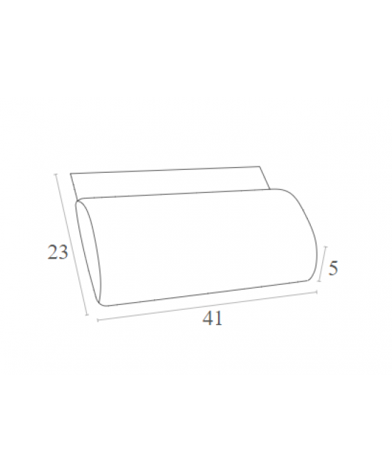 SLIM ΜΑΞΙΛΑΡΙ POLYESTER 5εκ.LIGHT BROWN 41X23X5εκ.