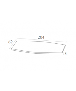 SLIM ΣΤΡΩΜΑ POLYESTER 3εκ.DARK GREY 204X62X3εκ.