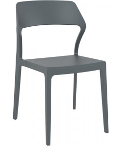 SNOW DARK GREY ΚΑΡΕΚΛΑ ΠΟΛ/ΝΙΟΥ 52X56X83εκ.