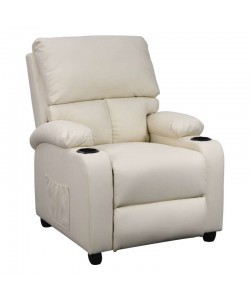 SUNDAY MASSAGE ΠΟΛΥΘΡΟΝΑ ΚΡΕΜ PU 78Χ89Χ106εκ.