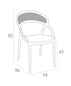SUNSET TAUPE ΚΑΡΕΚΛΑ ΠΟΛ/ΝΙΟΥ 54Χ56Χ82εκ. SUNSET TAUPE ΚΑΡΕΚΛΑ ΠΟΛ/ΝΙΟΥ 54Χ56Χ82εκ.