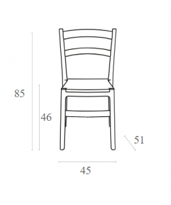 TIFFANY S WHITE ΚΑΡΕΚΛΑ ΠΟΛ/ΝΙΟΥ 45Χ51Χ85εκ.