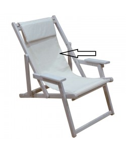 TORINO ΥΦΑΣΜΑ ΕΚΡΟΥ ΜΕ ΜΑΞΙΛΑΡΙ ΓΙΑ ΣΕΖΛΟΝΓΚ 118X43εκ.