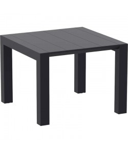 VEGAS BLACK 100X100/140Χ75εκ. ΕΠΕΚΤ.ΤΡΑΠΕΖΙ ΠΟΛ/ΝΙΟΥ