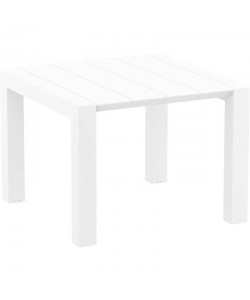 VEGAS WHITE 100X100/140Χ75εκ. ΕΠΕΚΤ.ΤΡΑΠΕΖΙ ΠΟΛ/ΝΙΟΥ