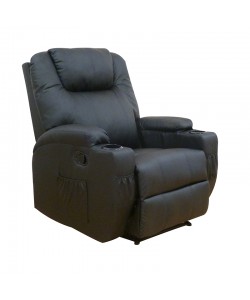 VERA MASSAGE ΠΟΛΥΘΡΟΝΑ ΜΑΥΡΟ PU 85Χ93Χ104εκ.