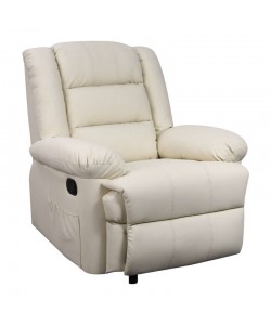 VIVIAN MASSAGE ΠΟΛΥΘΡΟΝΑ ΚΡΕΜ PU 90Χ93Χ100εκ.