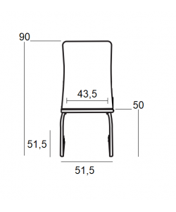 BM102 ΜΑΥΡΗ ΚΑΡΕΚΛΑ ΑΝΑΜΟΝΗΣ 51.5X51.5X50-90εκ.
