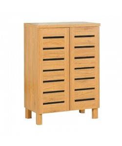 ΠΑΠΟΥΤΣΟΘΗΚΗ 60Χ33Χ87εκ. ΦΥΣΙΚΟ/2 ΠΟΡΤΕΣ/3 ΡΑΦΙΑ