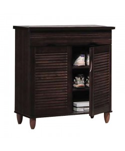 ΠΑΠΟΥΤΣΟΘΗΚΗ 78Χ38Χ83εκ. WENGE/2 ΠΟΡΤΕΣ/2 ΡΑΦΙΑ