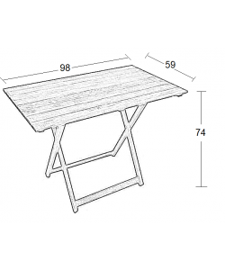 ΠΗΧΑΚΙ 98Χ59Χ74εκ.ΚΑΡΥΔΙ ΤΡΑΠΕΖΙ ΟΞΥΑΣ ΠΤΥΣΣ/ΝΟ