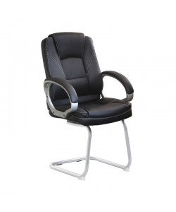 Πολυθρόνα Aναμονής 2τμχ A5600V Μαύρο Ρu 66Χ63Χ110εκ.