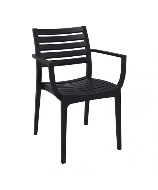 Σετ Τραπεζαρίας 7τμχ Ares Artemis Black 140Χ80Χ75εκ.