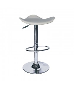 Σκαμπό Μπάρ 2τμχ Bar5 Cream Pvc 44x44x85εκ.