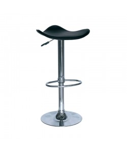 Σκαμπό Μπάρ 2τμχ Bar5 Μαύρο Pvc 44x44x85εκ.