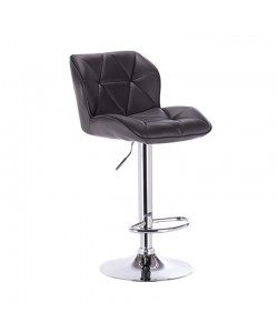 Σκαμπό Μπάρ 2τμχ Bar86 Margo Μαύρο Pu 41x51x108εκ.