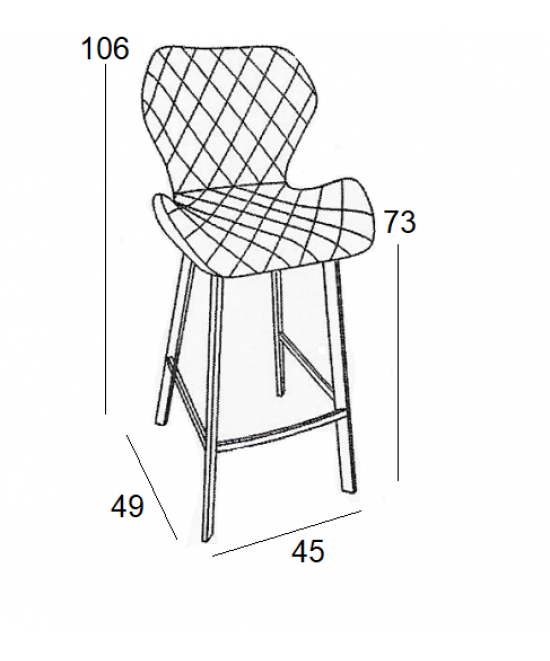 Σκαμπό Μπάρ 2τμχ Martin 73εκ. Μαύρο Ύφασμα 45x49x73-106εκ. Σκαμπό Μπάρ 2τμχ Martin 73εκ. Μαύρο Ύφασμα 45x49x73-106εκ.