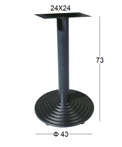 SNACK Φ43Χ73εκ.(Π/Ρ)ΒΑΣΗ ΜΑΝΤΕΜΙ ΜΕ ΡΕΓ/ΡΟΥΣ ΜΑΥΡΗ