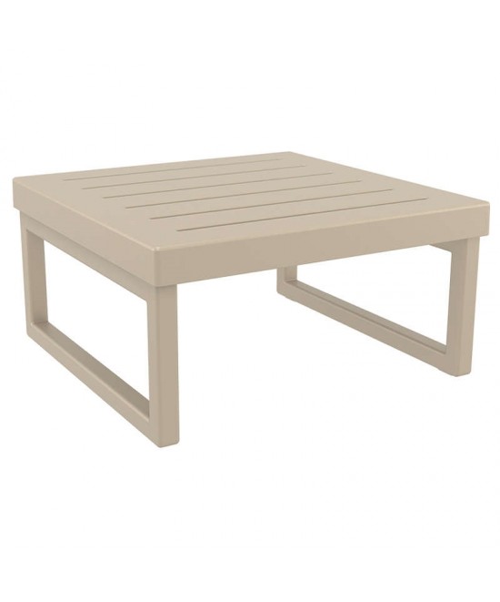 MYKONOS ΤΡΑΠΕΖΙ TAUPE 65X65X33εκ. ΠΟΛ/ΝΙΟΥ