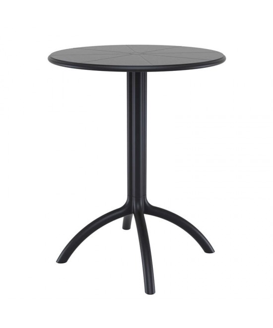 OCTOPUS Φ60Χ75εκ. BLACK ΤΡΑΠΕΖΙ ΠΟΛ/ΝΙΟΥ