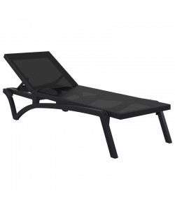 PACIFIC ΞΑΠΛΩΣΤΡΑ BLACK/BLACK ΠΟΛ/ΝΙΟΥ 193X68X35εκ.