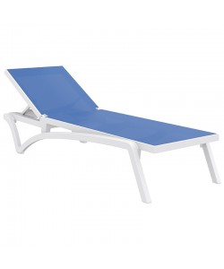 PACIFIC ΞΑΠΛΩΣΤΡΑ WHITE/BLUE ΠΟΛ/ΝΙΟΥ 193X68X35εκ.