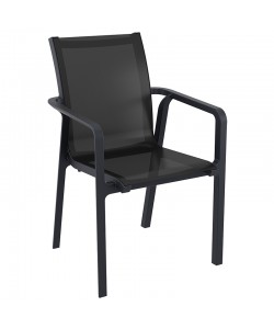 PACIFIC ΠΟΛΥΘΡΟΝΑ BLACK/BLACK ΠΟΛ/ΝΙΟΥ 57X62X90εκ.