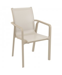 PACIFIC ΠΟΛΥΘΡΟΝΑ TAUPE/TAUPE ΠΟΛ/ΝΙΟΥ 57X62X90εκ.