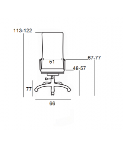 A5250 ΜΑΥΡO PU ΠΟΛΥΘΡ./ΜΕ ΥΠΟΠΟΔΙΟ 66Χ77Χ48-113/57-122εκ.
