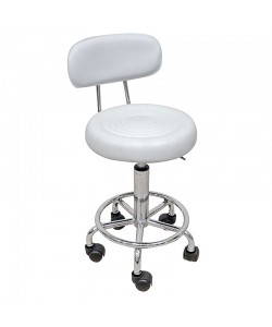 Σκαμπό Μπάρ 2τμχ Bar72 Λευκό Pu 36x41x83εκ.