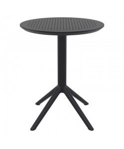 SKY BLACK Φ60X74εκ. ΤΡΑΠΕΖΙ ΠΤΥΣ/ΝΟ ΠΟΛ/ΝΙΟΥ