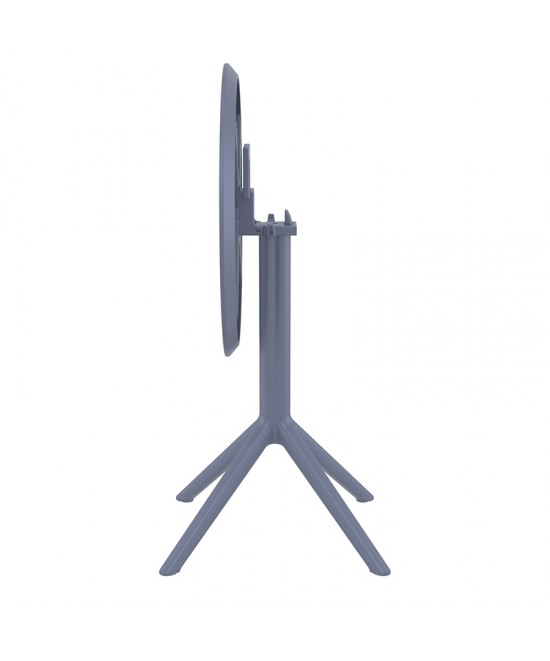 SKY DARK GREY Φ60X74εκ. ΤΡΑΠΕΖΙ ΠΤΥΣ/ΝΟ ΠΟΛ/ΝΙΟΥ